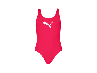 Puma racerback badpak bright red meisjes