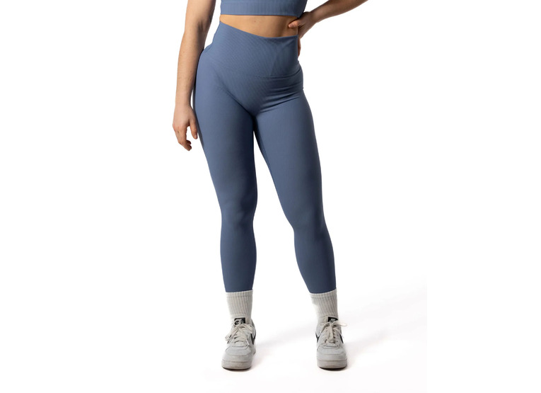 Aesthetic Wolf rib legging blueberry dames