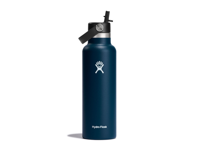 Hydro Flask 21 Oz standard flex straw cup drinkfles indigo