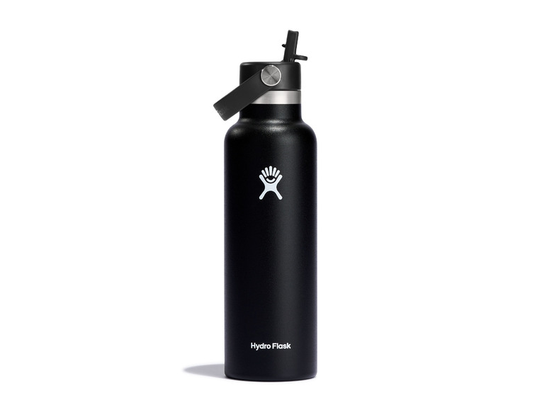 Hydro Flask 21 Oz standard flex straw cup drinkfles zwart