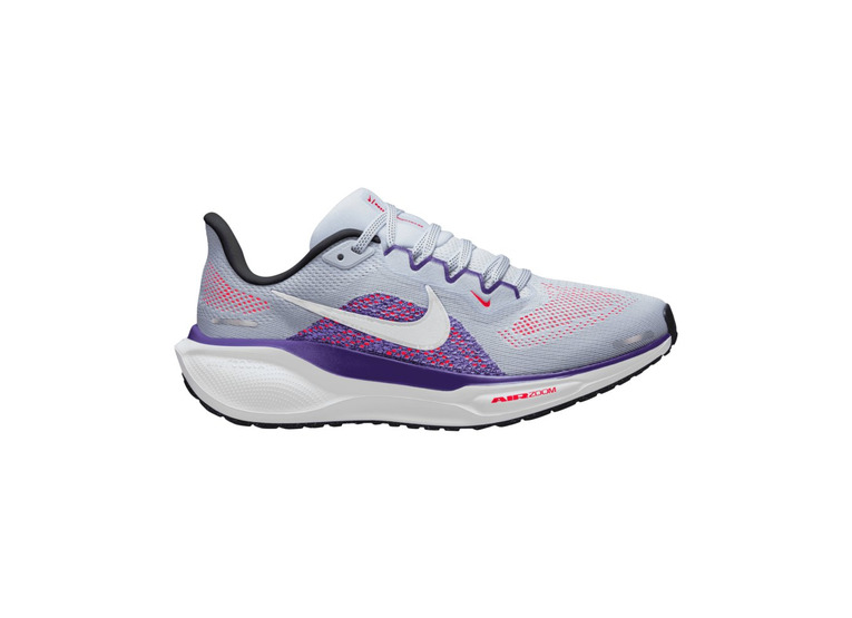 Nike Pegasus 41 loopschoen ghost/court purple/bright crimson dames