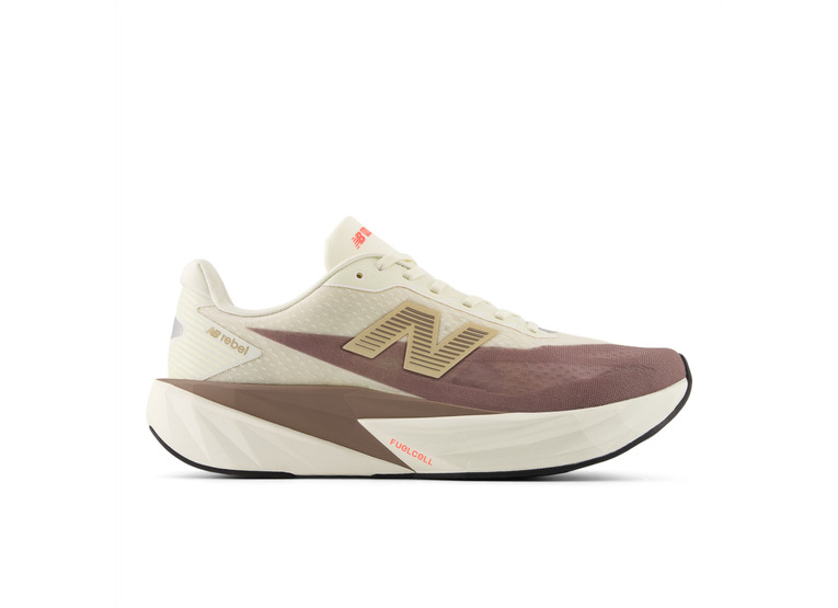 New Balance FuelCell rebel v5 loopschoen angora/earth shadow/sea salt heren