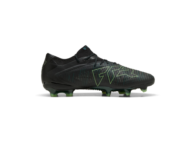 Puma Future 8 ultimate low FG voetbalschoen zwart/fizzy light/groen