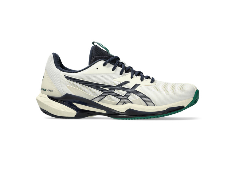 Asics Solution Speed FF 3 clay tennisschoen wit/blauw/groen heren