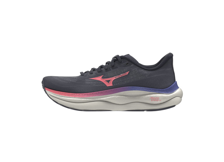 Mizuno Wave Sky 9 loopschoen odyssey gray/striking coral/iris bloom dames