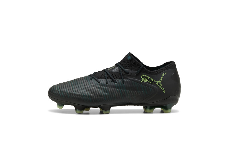 Puma Future 8 ultimate low FG voetbalschoen wit/zwart/glowing red