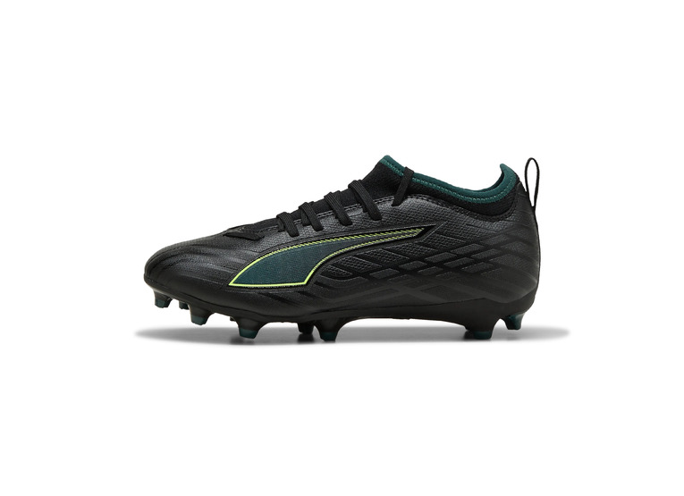Puma Jr. Ultra 6 Match FG/AG voetbalschoen zwart/green terrain KIDS