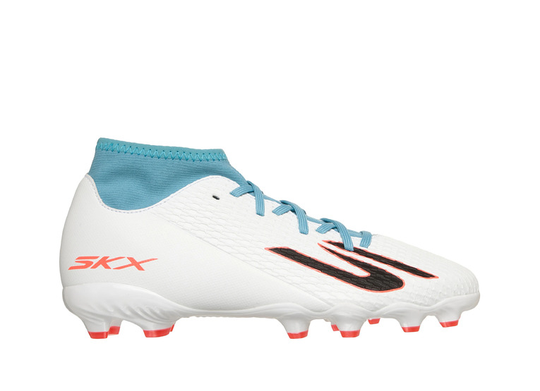 Skechers SKX_2 Jr. high MG voetbalschoen wit/turkoois KIDS