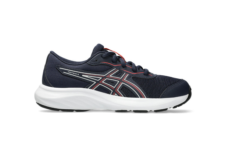 Asics Contend 9 GS loopschoen blauw/rood KIDS