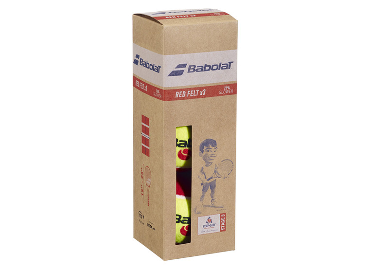 Babolat Red felt x3 tennisbal