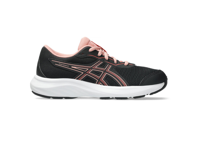 Asics Contend 9 GS loopschoen zwart/roze KIDS