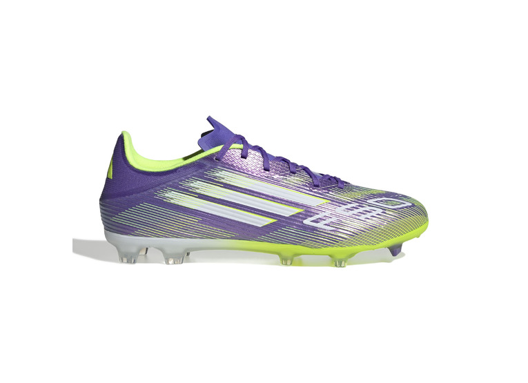 Adidas F50 League FG/MG voetbalschoen purple rush/wit/lucid lemon