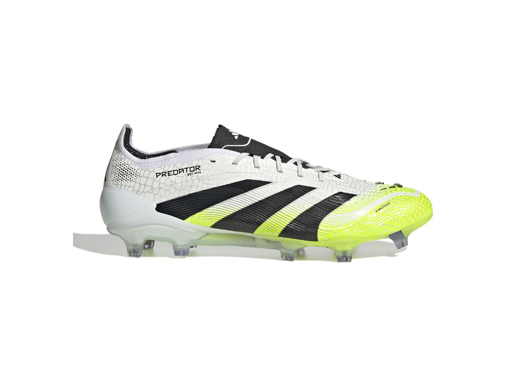 Adidas Predator Elite FG Voetbalschoen wit/lucid lemon/zwart