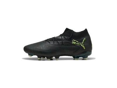 Puma Future 8 Pro FG/AG voetbalschoen zwart/fizzy light/green terrain