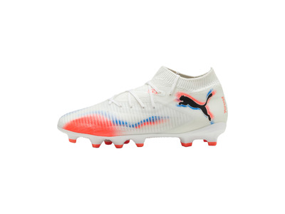 Puma Jr. Future 8 Pro FG/AG voetbalschoen wit/zwart/glowing red KIDS