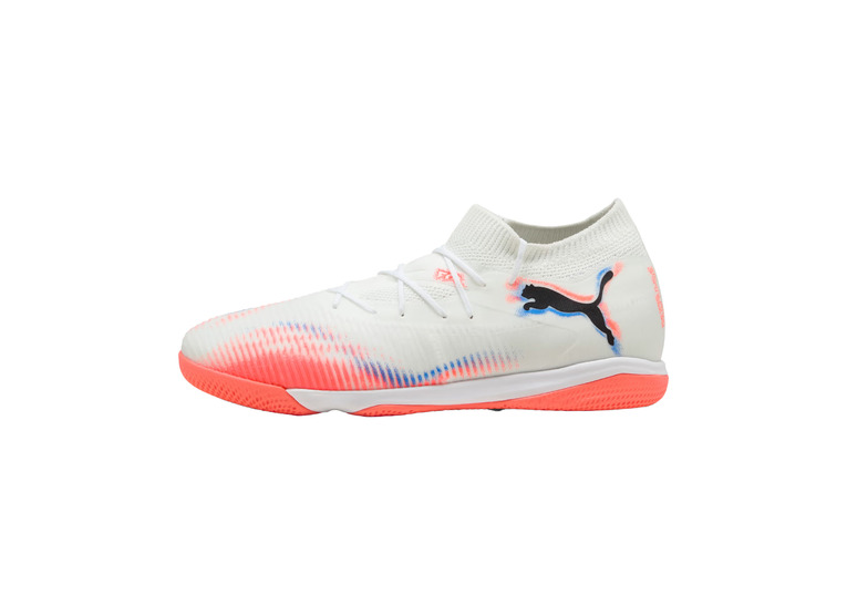 Puma Future 8 Match IT voetbalschoen wit/zwart/glowing red