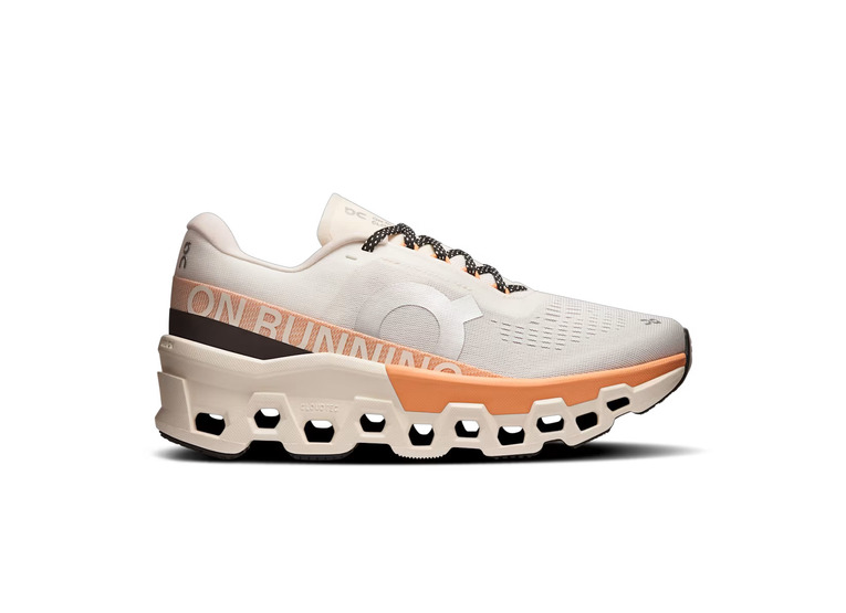 On Cloudmonster 2 loopschoen ivory/tangerine dames