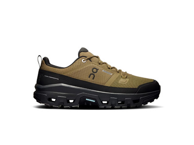On Cloudrock low waterproof wandelschoen hunter/zwart heren