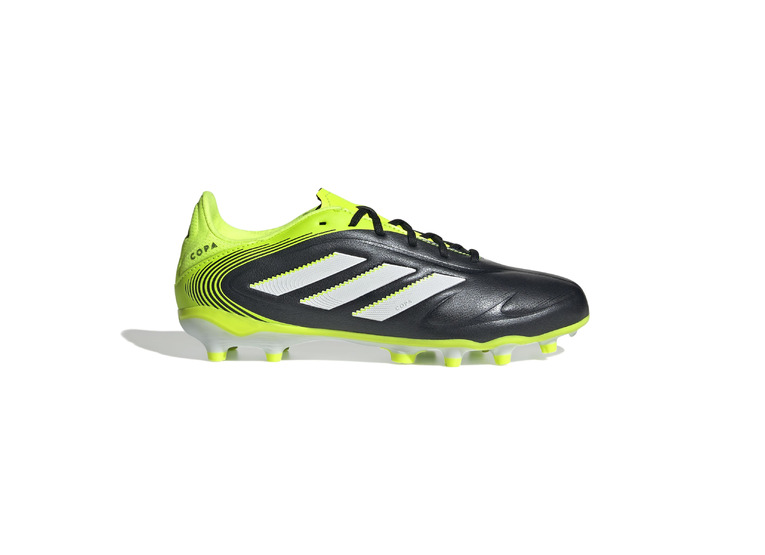 Adidas Jr. Copa Pure 3 League FG/MG voetbalschoen zwart/lucid lemon KIDS