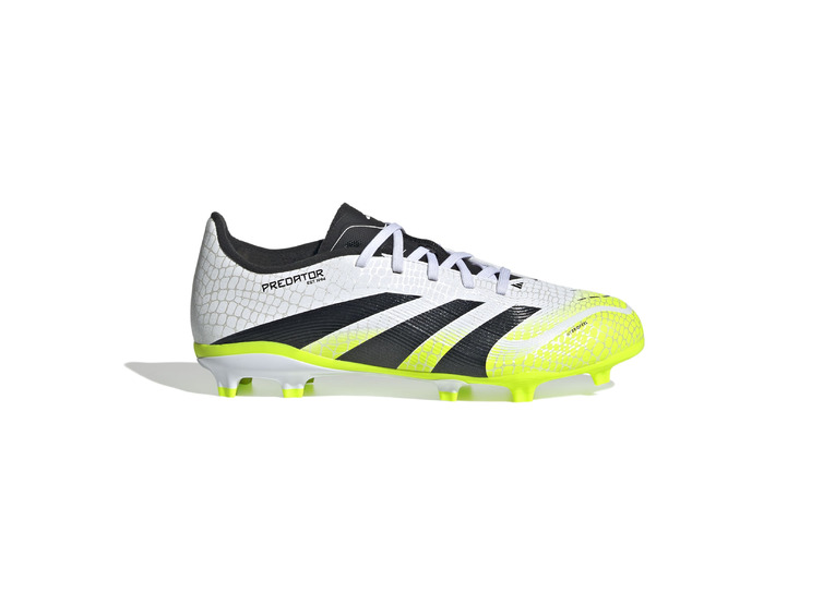 Adidas Jr. Predator League FG/MG voetbalschoen wit/zwart/lucid lemon KIDS
