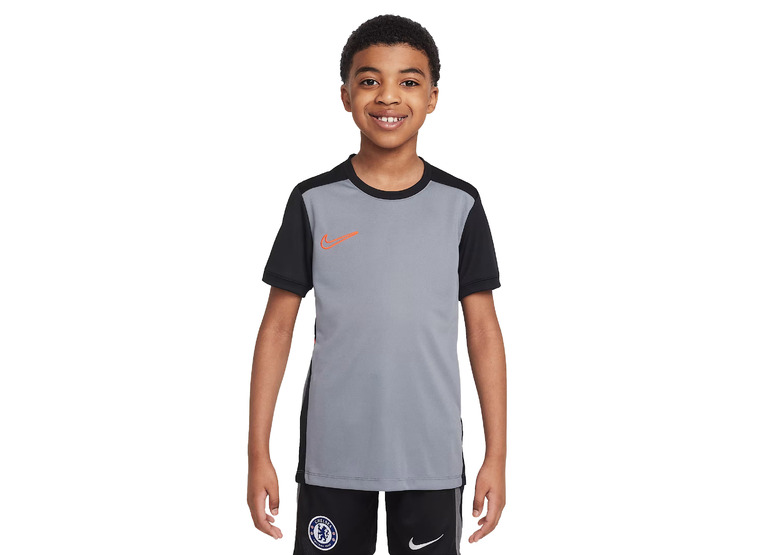 Nike Academy Dri-FIT voetbalshirt cool grey/zwart/bright crimson KIDS