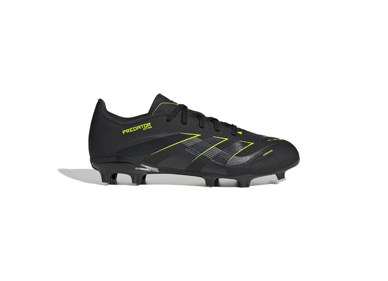 Adidas Jr. Predator League FG/MG voetbalschoen zwart/lucid lemon KIDS