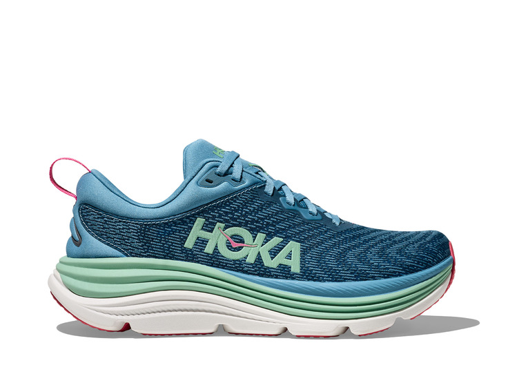 Hoka Gaviota 5 loopschoen alpine blue/jadeite dames