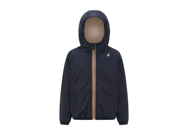 K-Way Le Vrai 4.0 claude orsetto winterjas donkerblauw KIDS