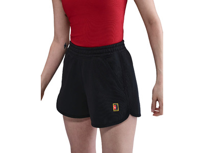 NikeCourt Heritage fleece tennisshort zwart dames
