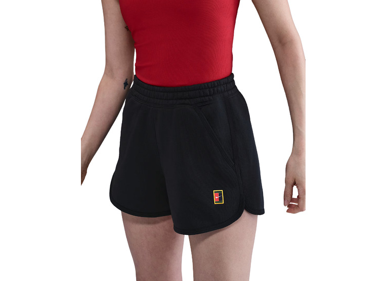 NikeCourt Heritage fleece tennisshort zwart dames