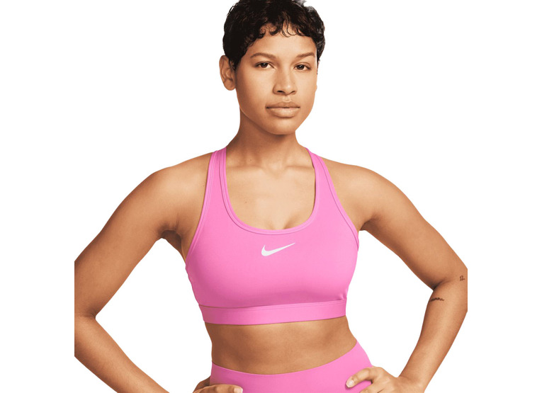 Nike Swoosh Medium support sportbeha playful pink dames