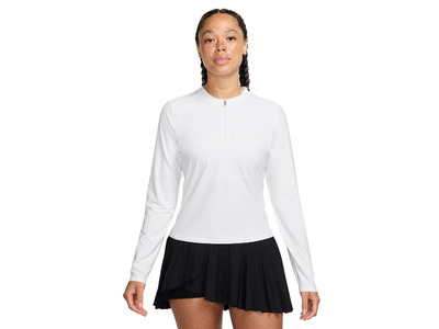 NikeCourt Advantage Dri-FIT tennistussenlaag wit dames