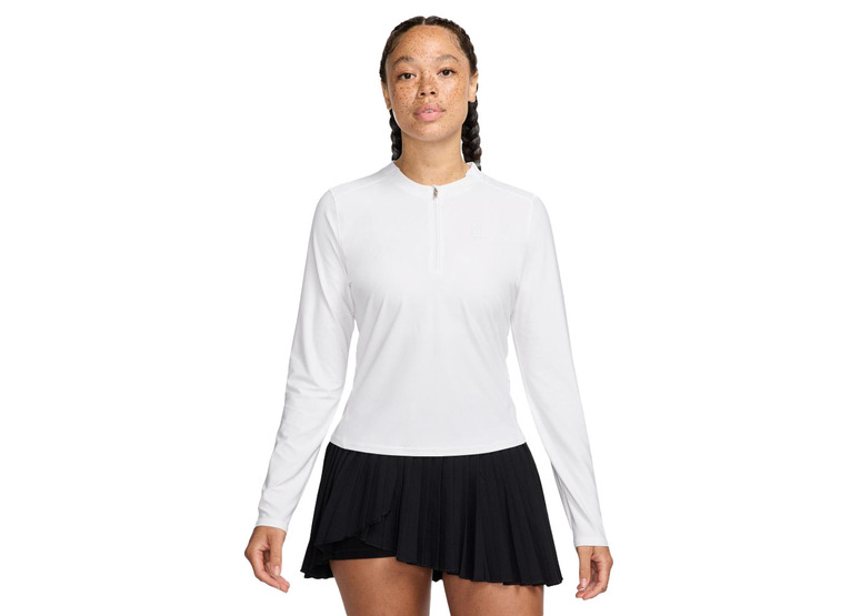 NikeCourt Advantage Dri-FIT tennistussenlaag wit dames