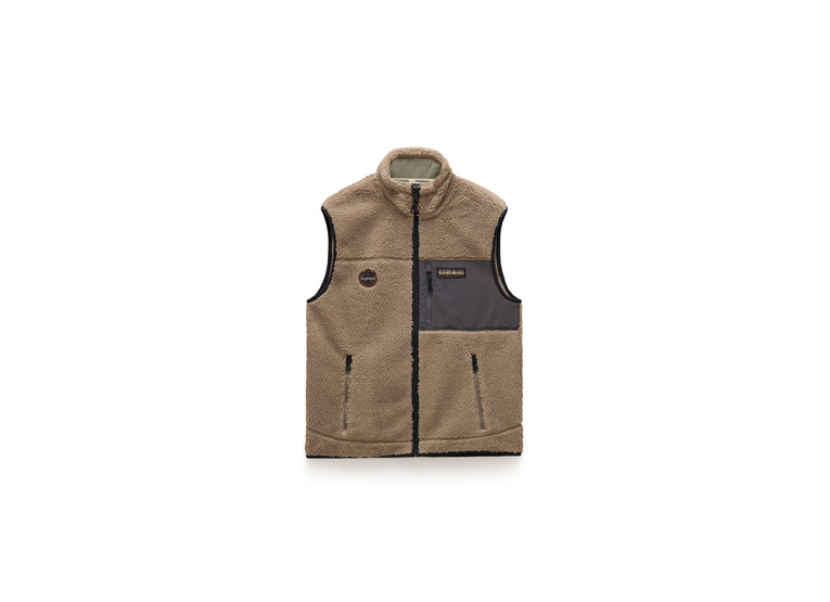 Napapijri Yupik fleece bodywarmer bruin heren