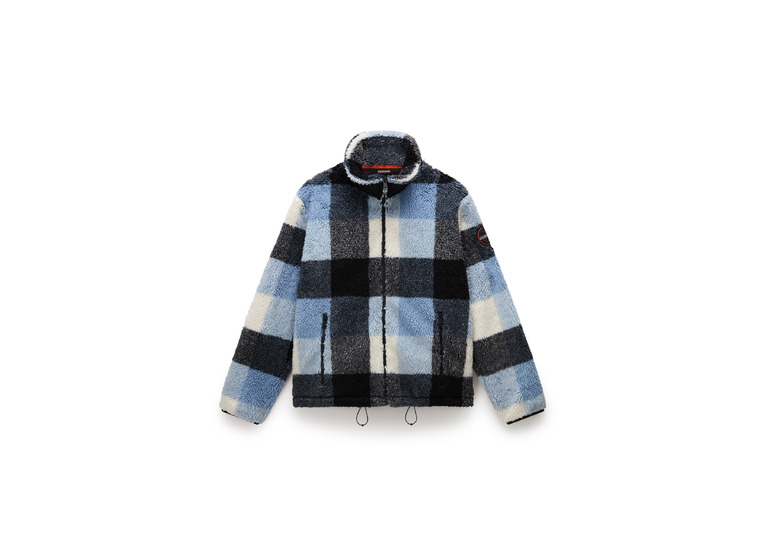 Napapijri Montepiana check fleece blauw heren