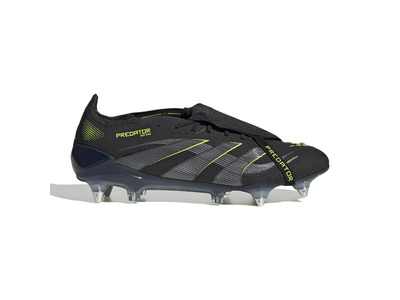 Adidas Predator Elite Fold-Over Tongue SG voetbalschoen zwart/lucid lemon