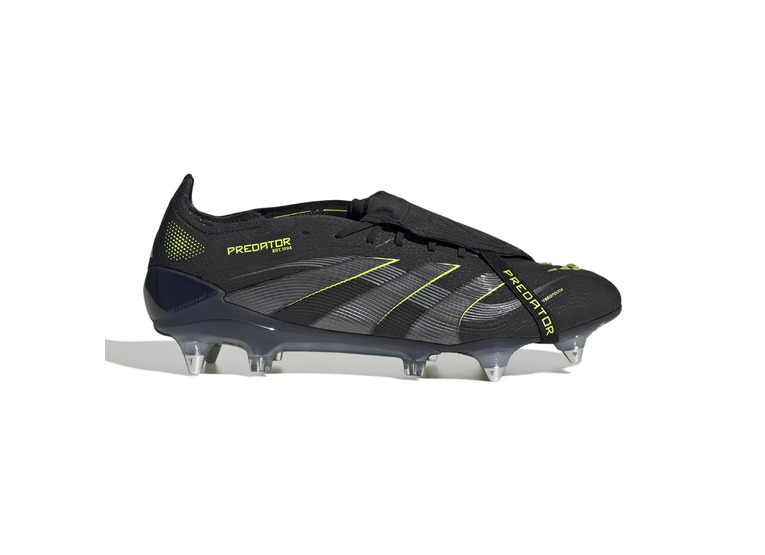 Adidas Predator Elite Fold-Over Tongue SG voetbalschoen zwart/lucid lemon