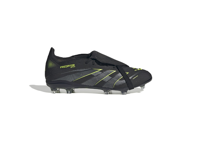 Adidas Jr. Predator Elite Fold-Over Tongue FG voetbalschoen zwart/lucid lemon KIDS
