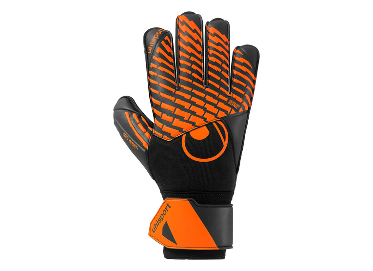 Uhlsport soft resist+ keepershandschoen zwart/oranje