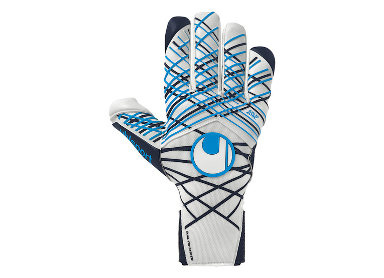 Uhlsport Absolutgrip Tight HN keepershandschoen wit/blauw