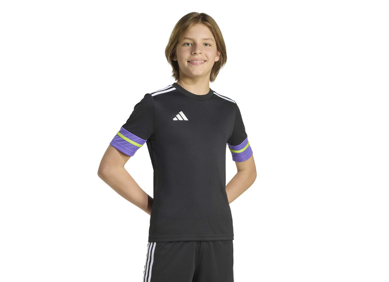 Adidas Squadra 25 voetbalshirt zwart/paars KIDS