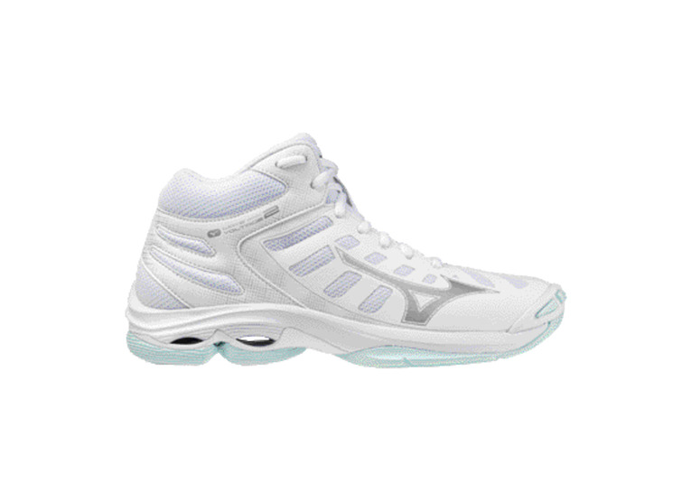 Mizuno Wave Voltage 2 MID indoorschoen wit/blue tint dames