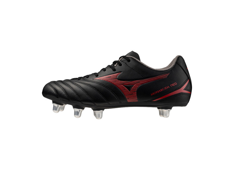 Mizuno Monarcida Neo III rugbyschoen zwart/rood