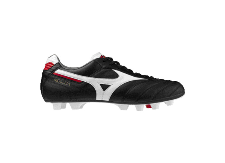 Mizuno Morelia II elite FG voetbalschoen zwart/wit/rood