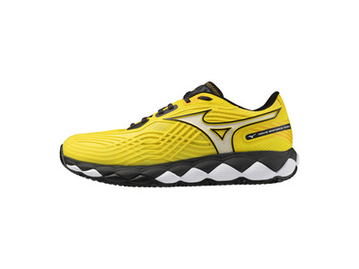 Mizuno Wave Enforce tour 2 padelschoen vibrant yellow/wit/black sand heren