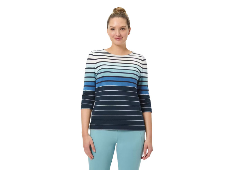 Joy Kalina 3/4-arm T-shirt arctic rain stripes dames
