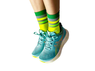 GoFluo Ray loopkousen groen unisex