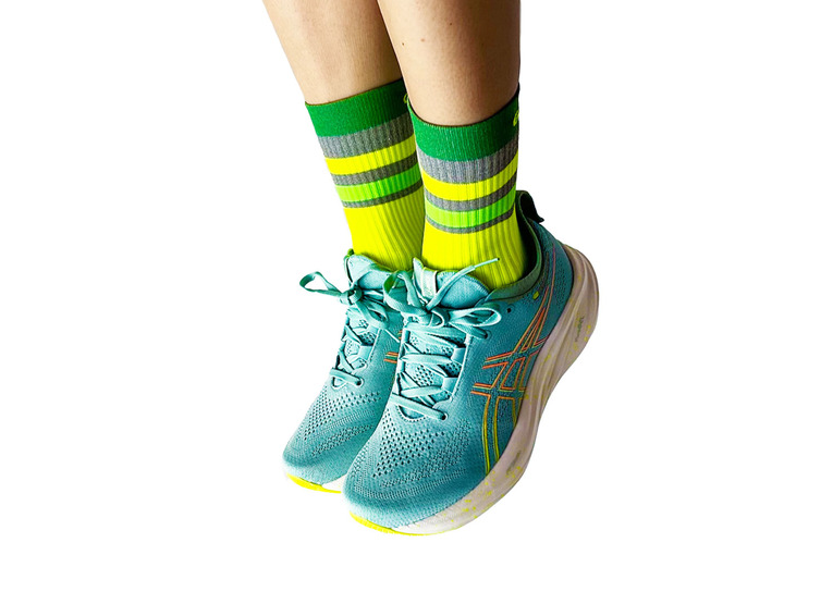 GoFluo Ray loopkousen groen unisex