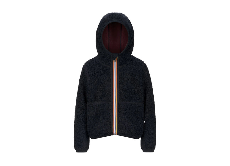 K-Way Jack Sherpa reversible fleece jas blauw/rood KIDS