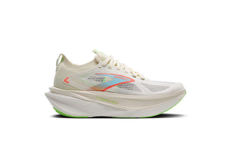 Brooks Hyperion Max 3 loopschoen coconut/green gecko/pink clay heren